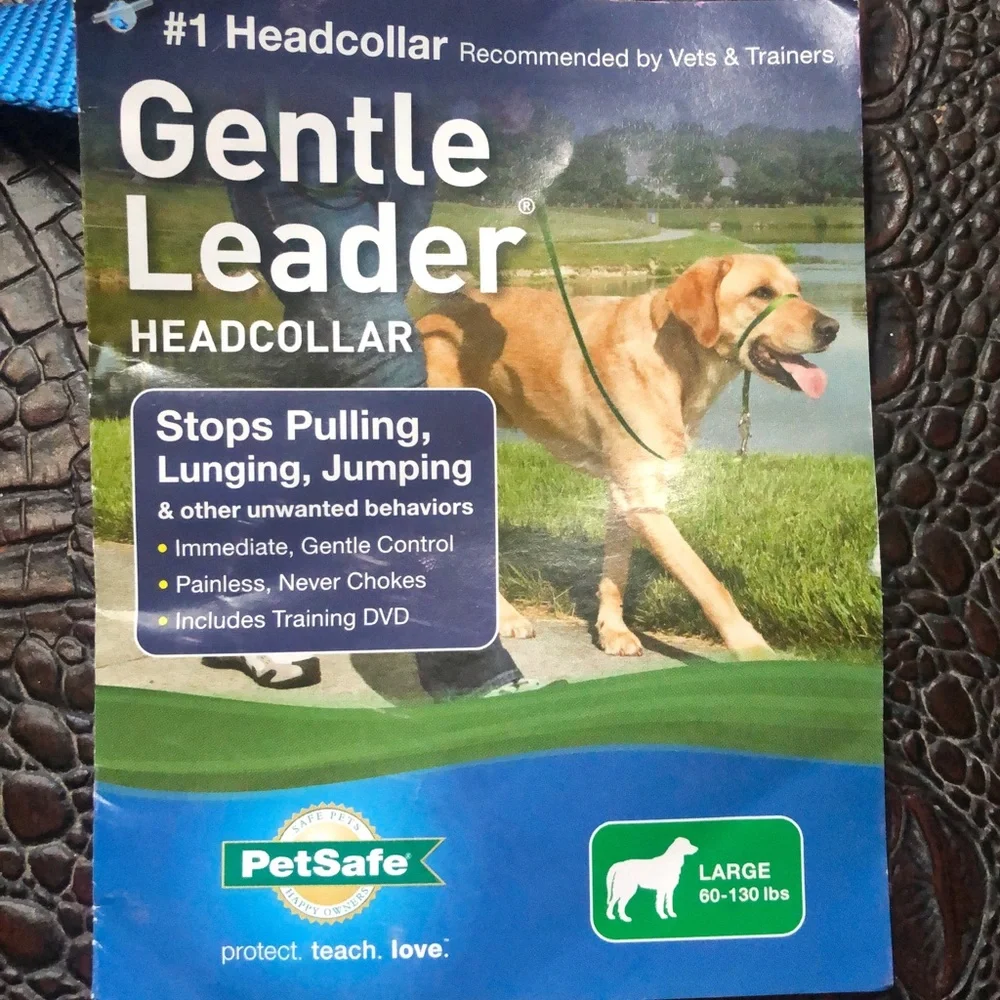 Gentle Leader Black Nylon Training Collar Size- Small, Medium, Large, XL